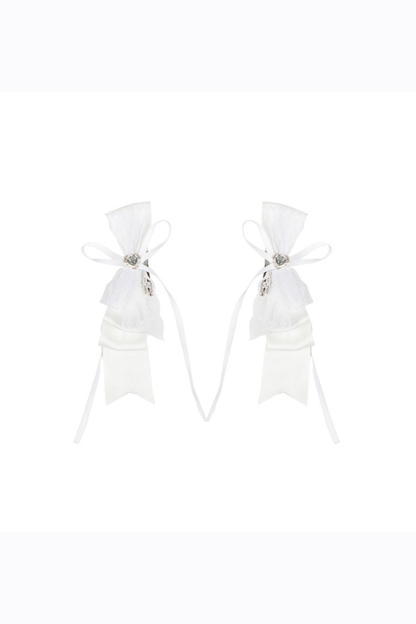 Lace-up Ribbon Lolita Dress + Brooch + Hair Clip