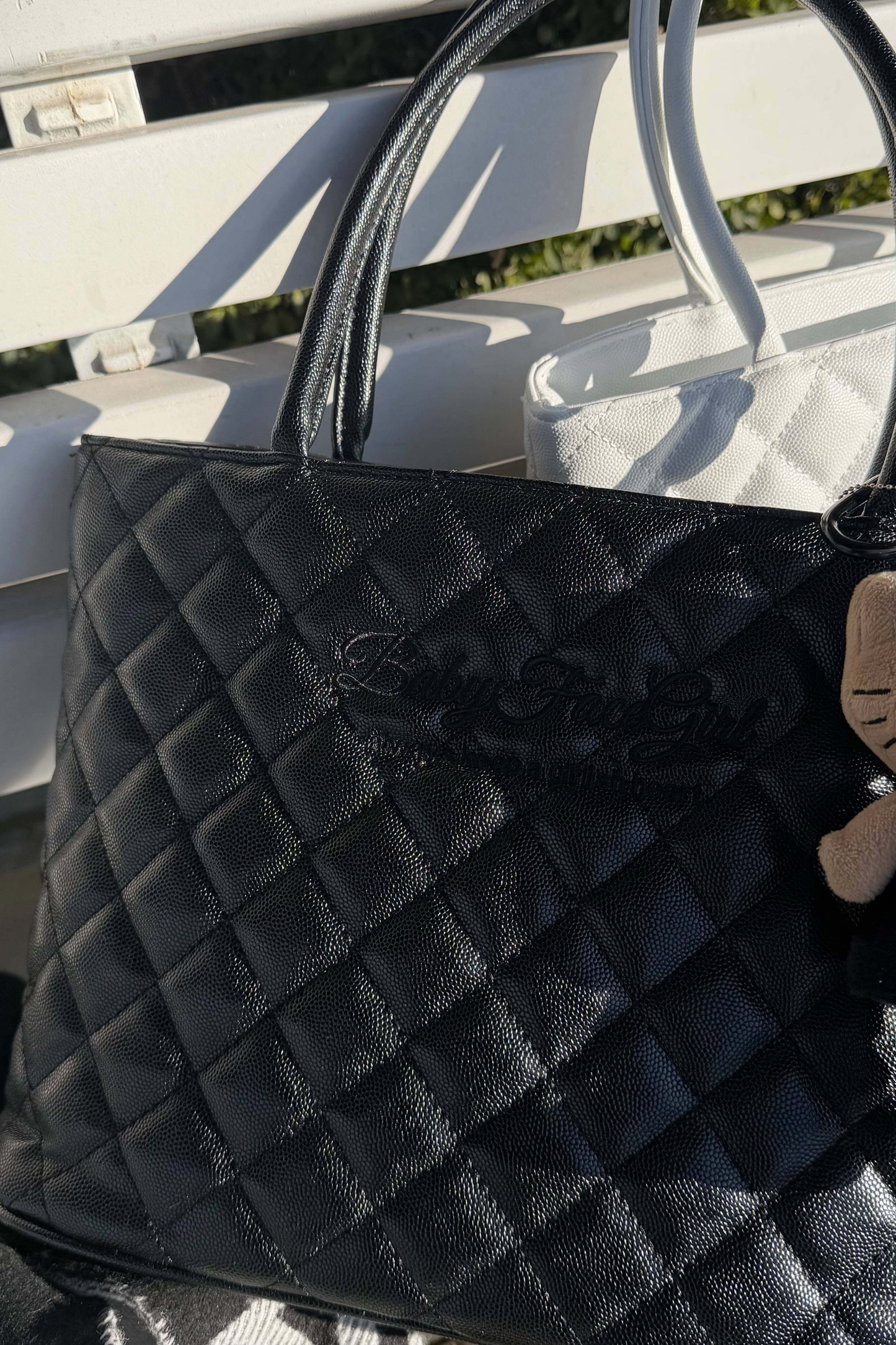 Sweet Quilted Tote Bag
