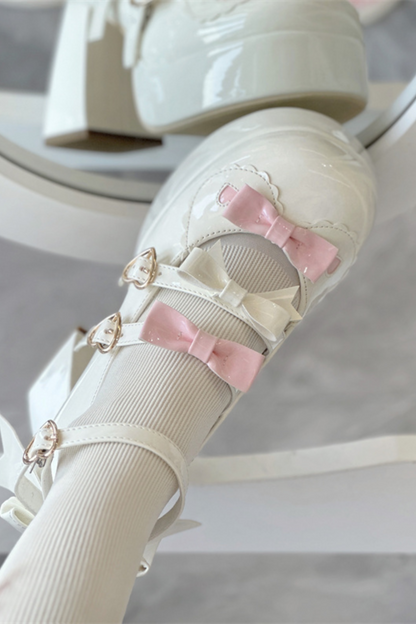 Biscuit Lolita Ribbon Shoes
