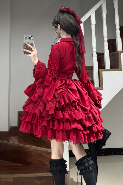 Moon River Gothic Skirt + Cape + Top + Bow