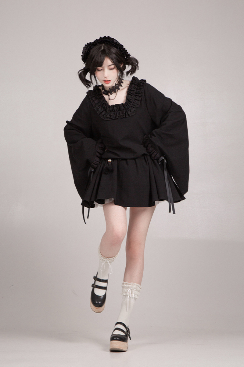 [pre-order] Gothic Doll Lolita Dress + Lolita Apron