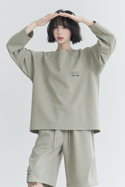 Raglan Crew Neck Sweat Set