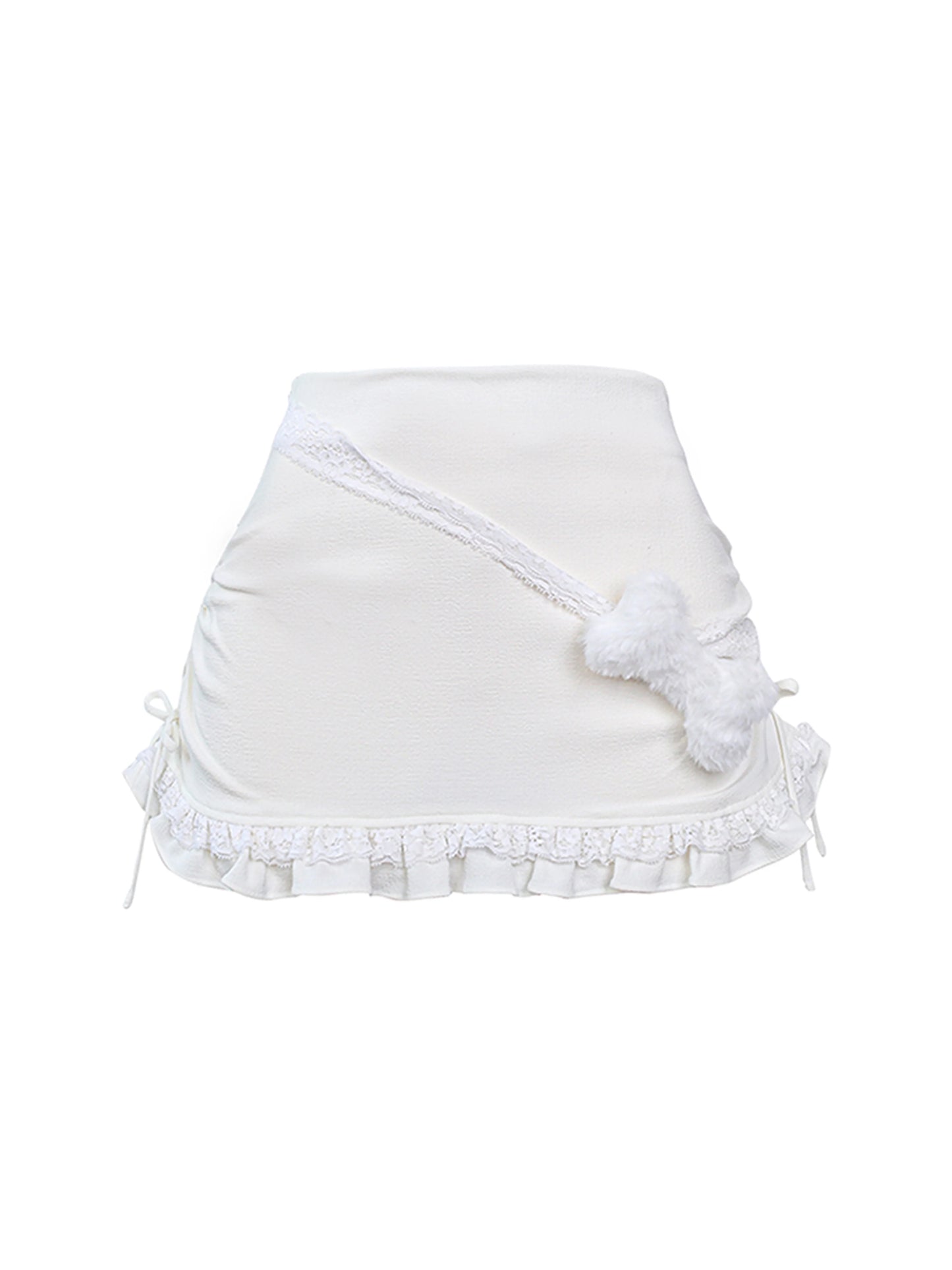 Pure White Top + Skirt + Hat