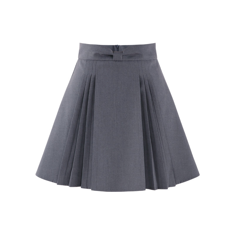 Blue Stand Collar French Top Set