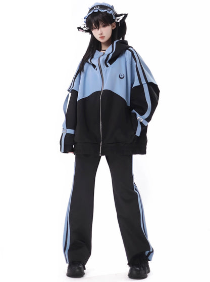 Sporty Subculture Dark Jacket + Shorts + Long Pants + Headband + Leg Warmers