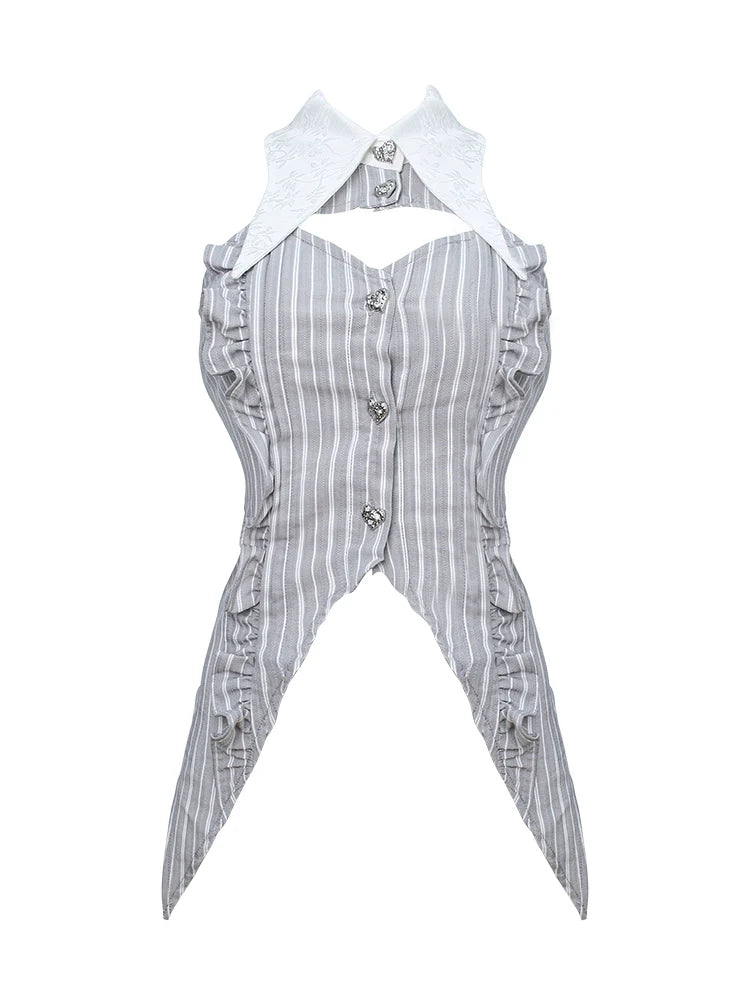 Magic Leader Short Cape + Sleeveless Top + Tiered Skirt