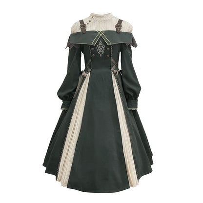 Preppy Lolita Sundress Leggings Set