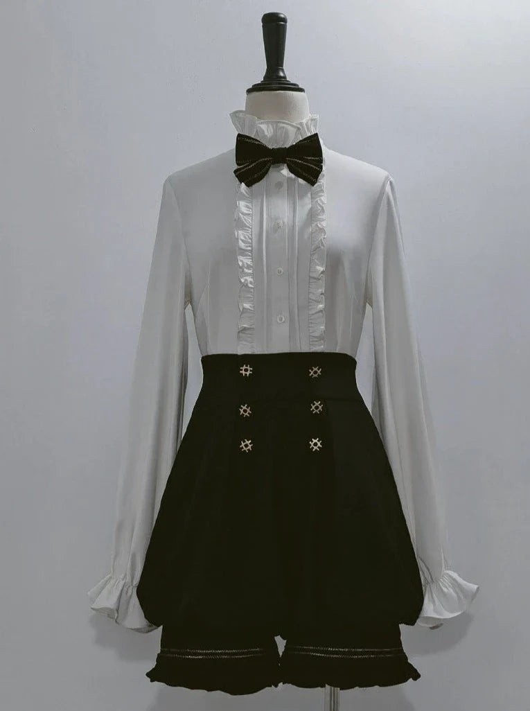 Dark Prince Hooded Cape + Rabbit Hooded Vest + Pumpkin Pants + Ruffle Shirt + Big Waist Ribbon [pre-order]