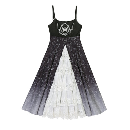 Dark Lolita Long Sleeve Sundress Set