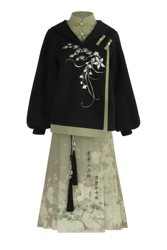 Chinese-style Girl Hoodie + Skirt