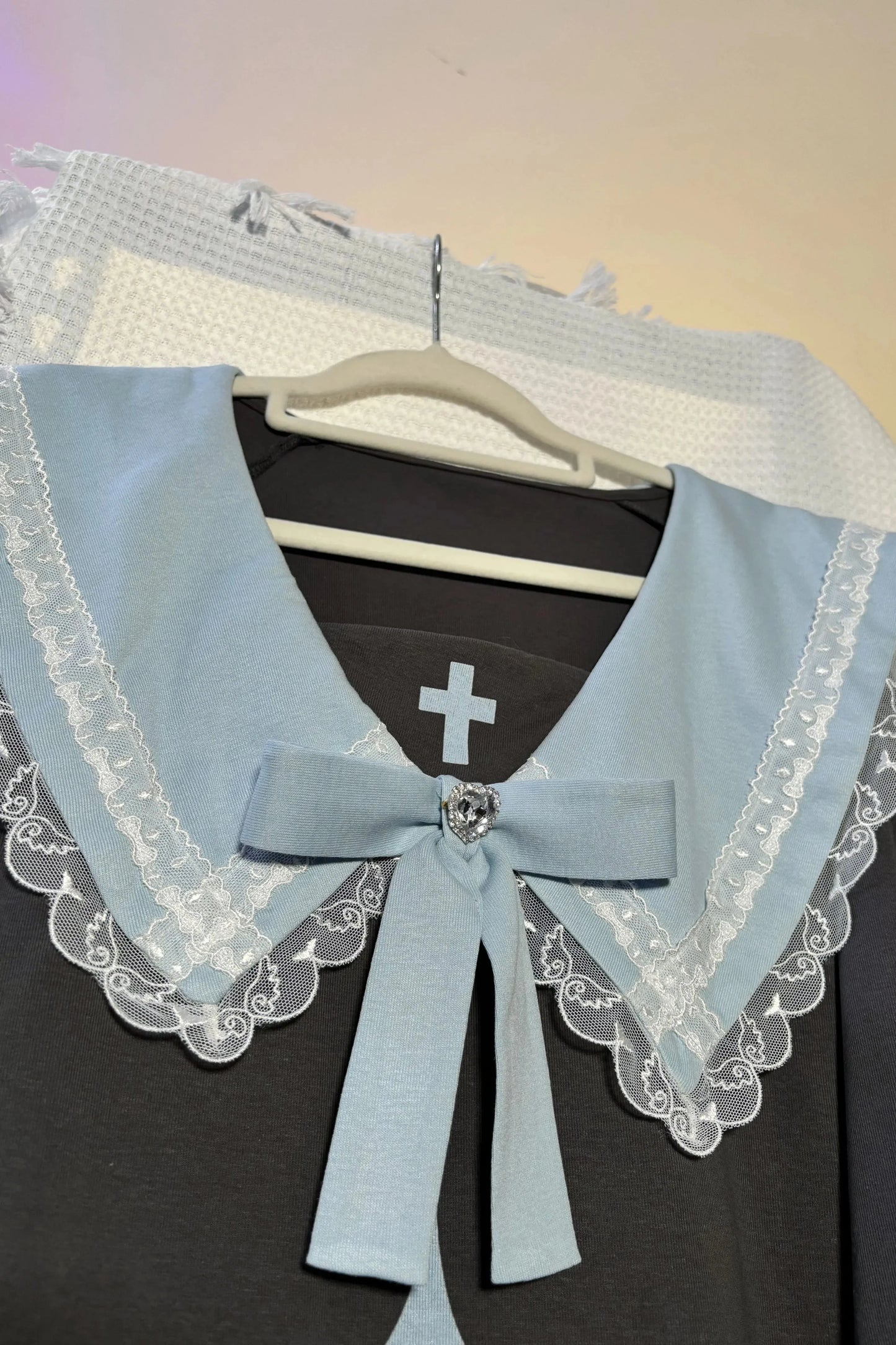 [angel Style] Subculture Big Collar Medium Dress