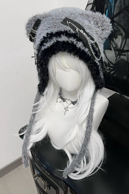 Subculture Bear Hat Cross Star Wool Hat