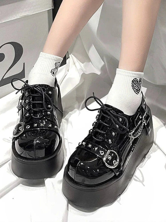 Lolita Punk Studded Platform Shoes