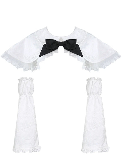 Magic Leader Short Cape + Sleeveless Top + Tiered Skirt