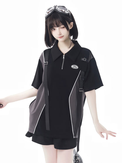 Wind Stream Lapel Paneled Suit