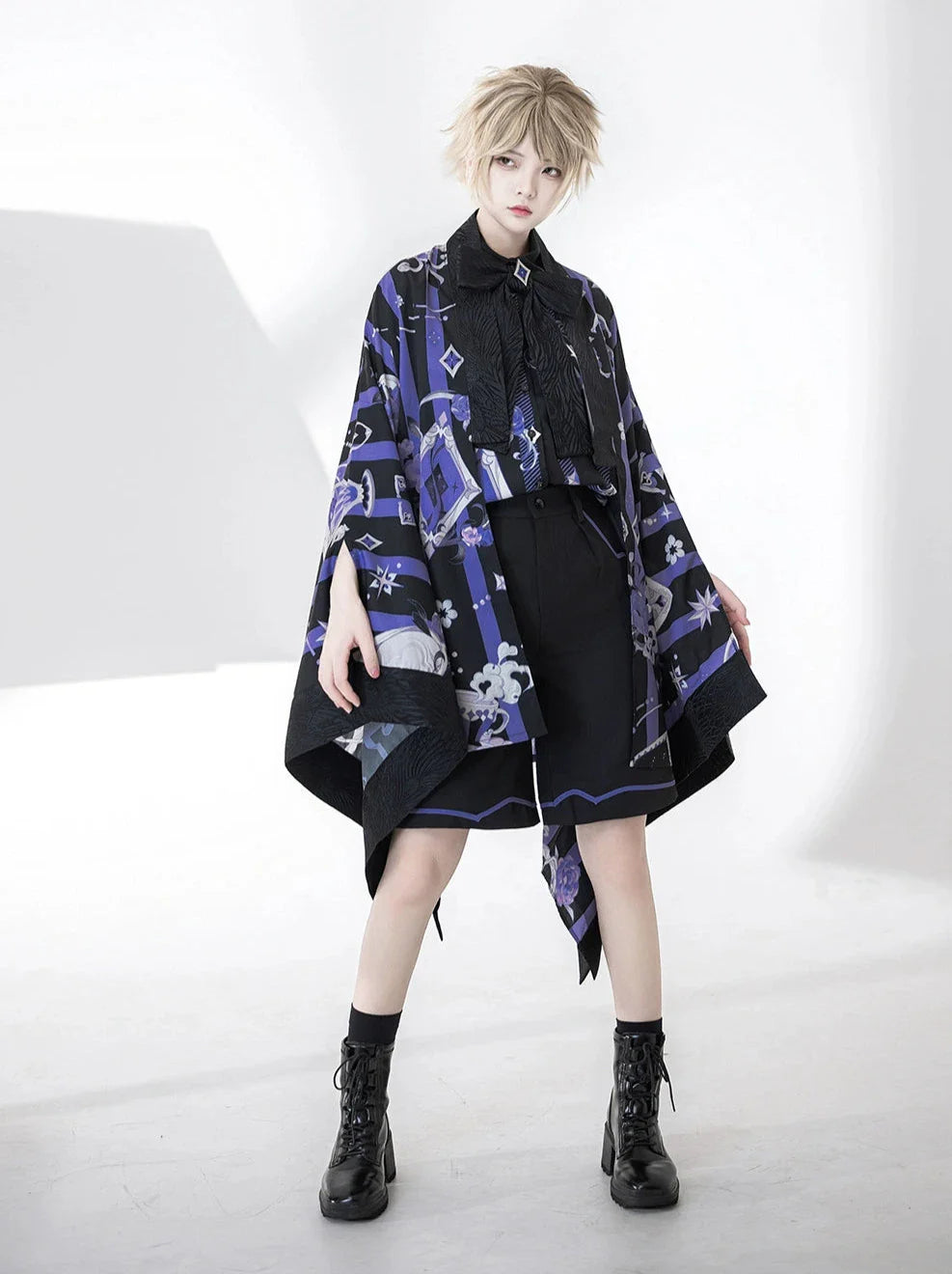 Handsome Prince Print Loose Shirt + Shorts [pre-order]