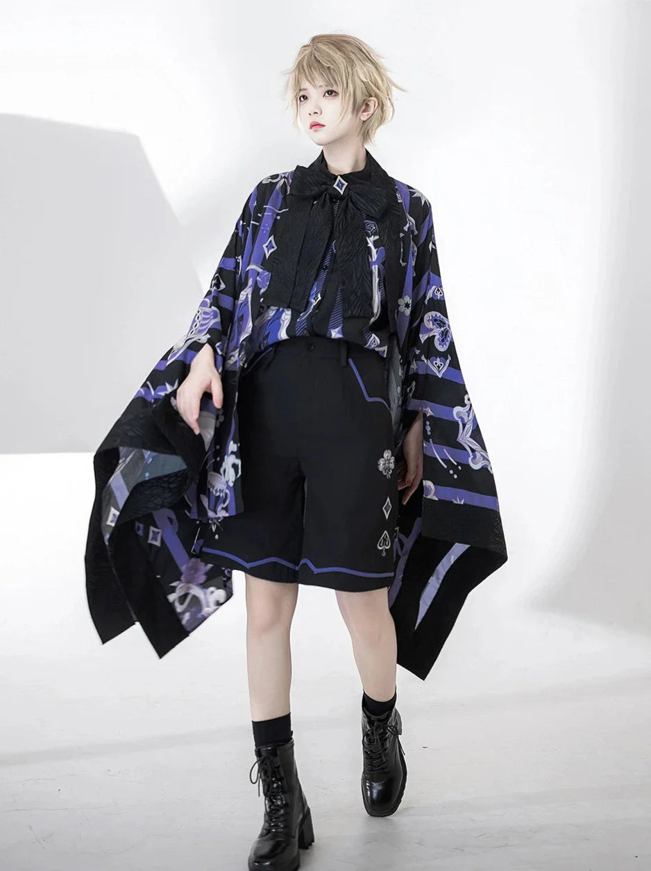 Handsome Prince Print Loose Shirt + Shorts [pre-order]