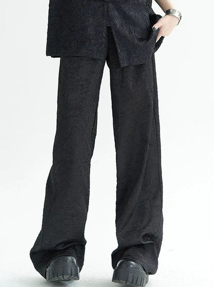 Sparkling Chinese-style Shirt Pants Suit