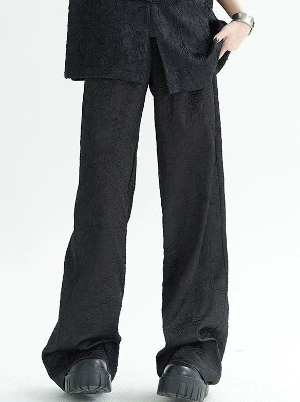Sparkling Chinese-style Shirt Pants Suit