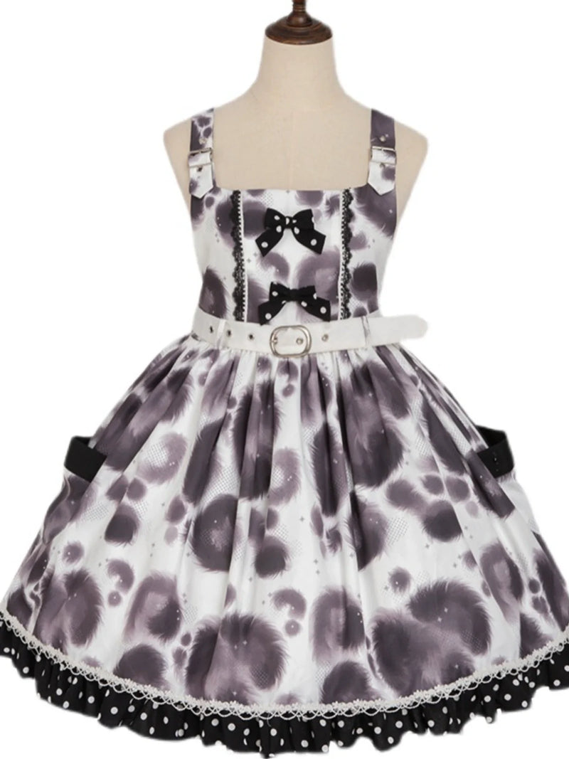Leopard Dot Voluminous Lolita Dress