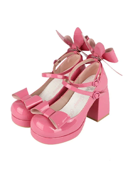 Bunny Ear Ribbon High Heels