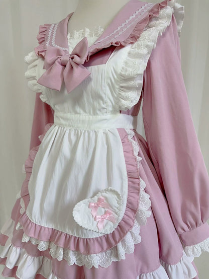 Sweet College Style Sailor Maid Lolita Dress