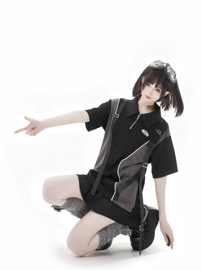 Wind Stream Lapel Paneled Suit