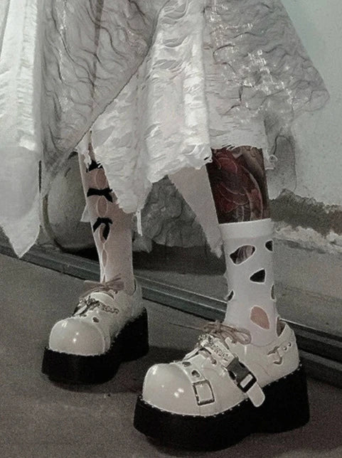 Devil Trap Punk Gothic Lolita Round Toe Platform Shoes