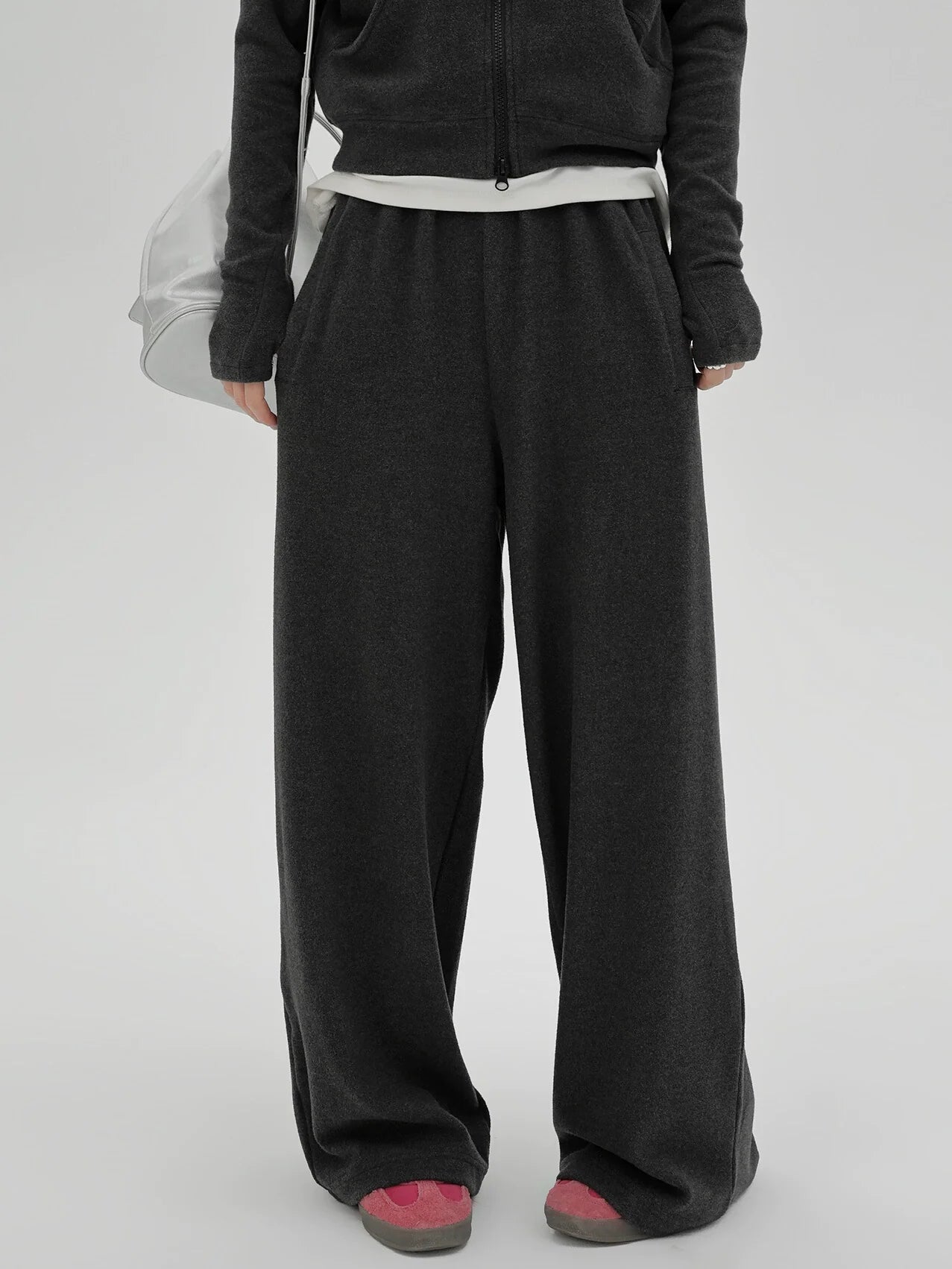Korean Sports Lazy Style Sweat Hoodie Jacket + Pants