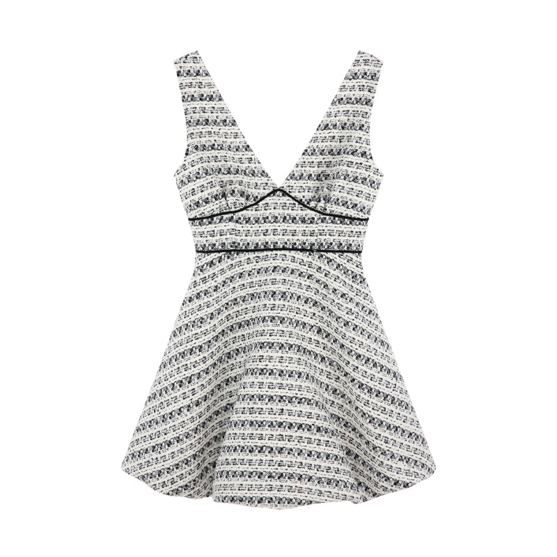 Houndstooth High-end Bud Skirt Dress Set