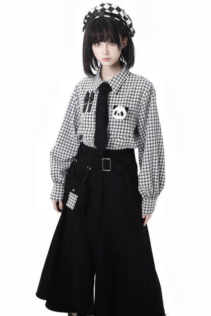 Striped Fleece Jacket Pocket Trouser Set