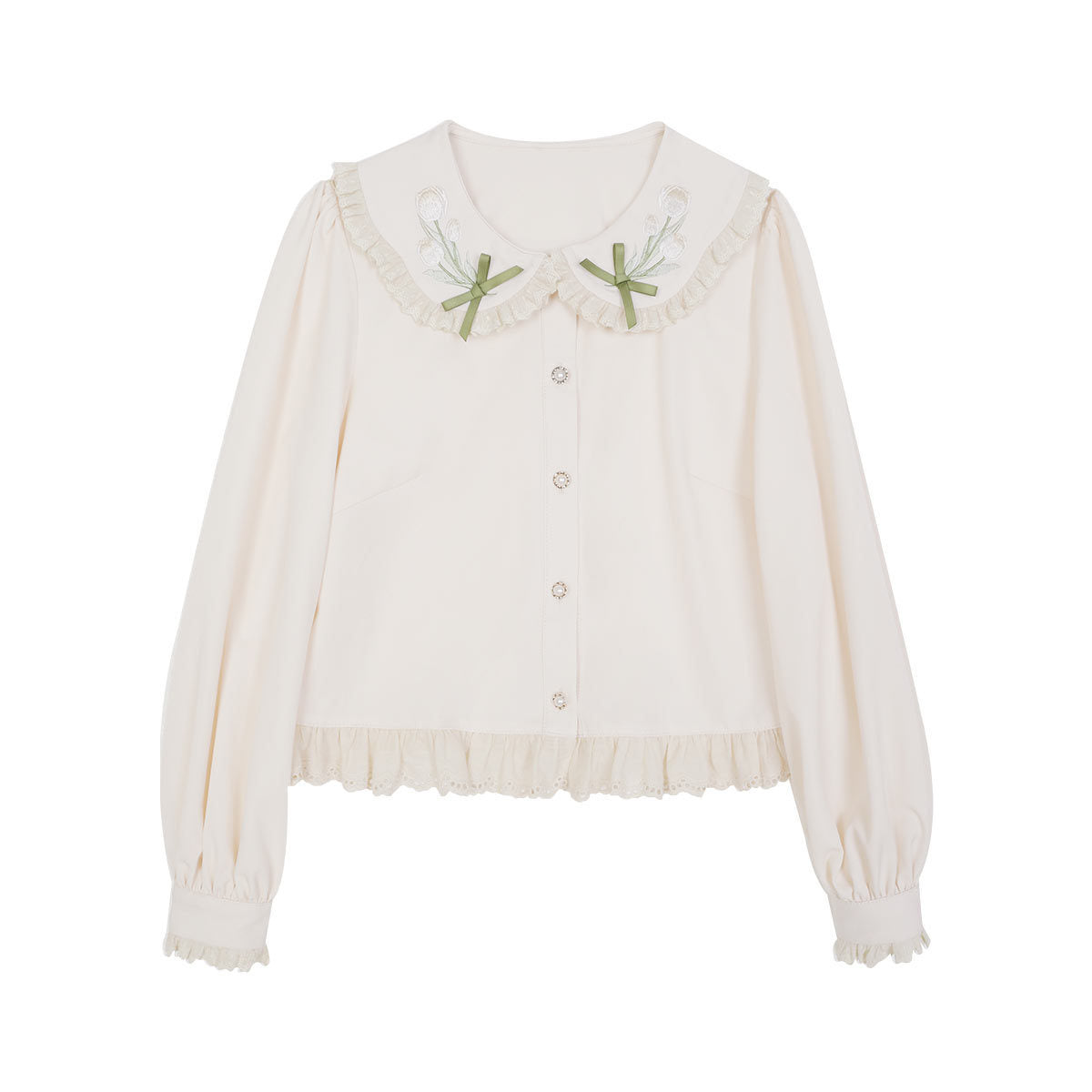 Chinese-style Pleated Skirt Set