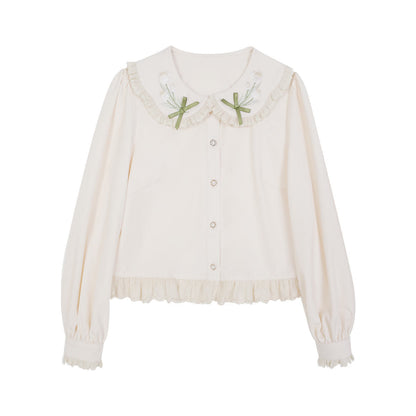 Chinese-style Pleated Skirt Set