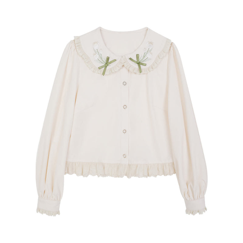 Chinese-style Pleated Skirt Set
