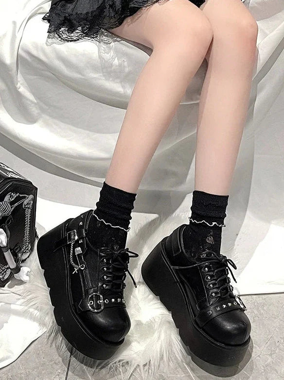 Lolita Punk Studded Platform Shoes
