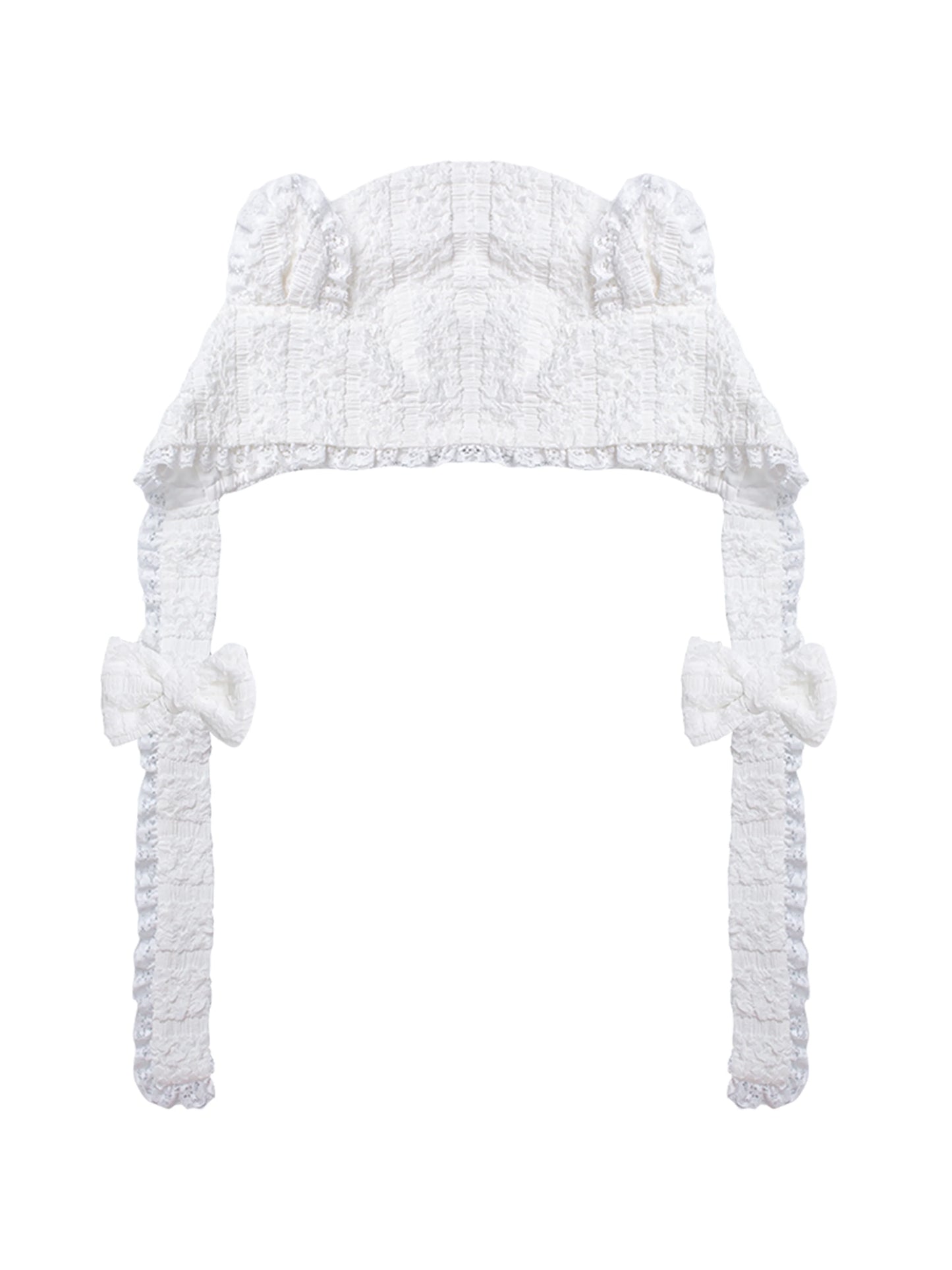 Pure White Top + Skirt + Hat