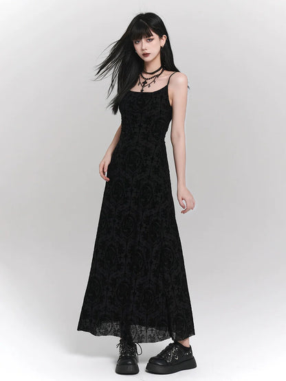 Ghost Girl Dark Summer Long Camisole Dress