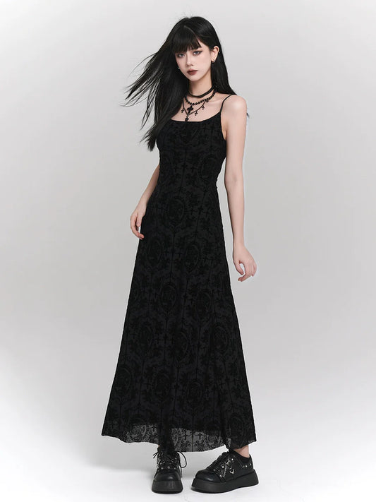 Ghost Girl Dark Summer Long Camisole Dress