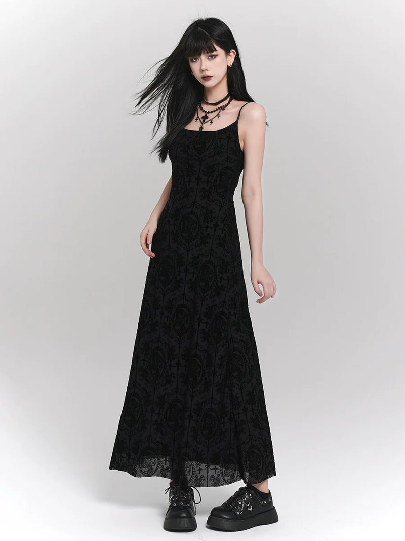 Ghost Girl Dark Summer Long Camisole Dress