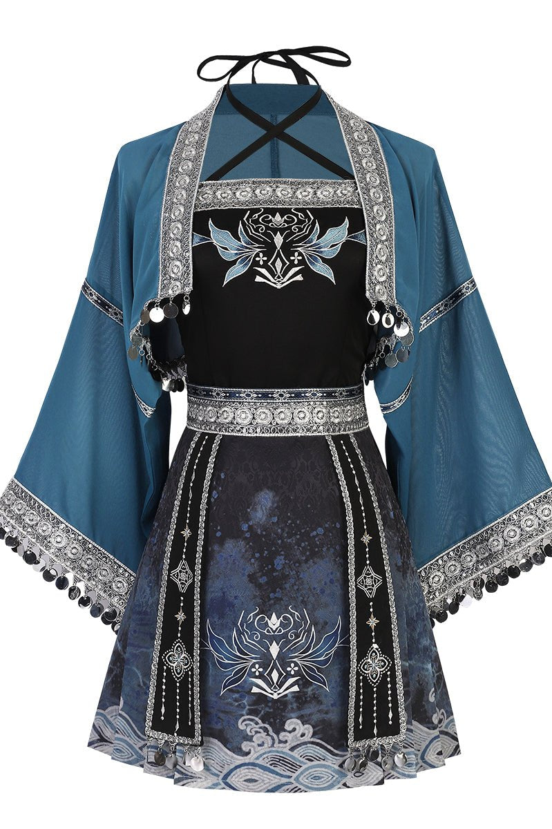 Daily Han Elements Mao Mian Skirt Set