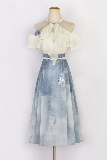 Improved Hanfu Horse Face Skirt Set