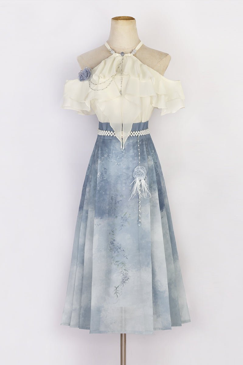 Improved Hanfu Horse Face Skirt Set