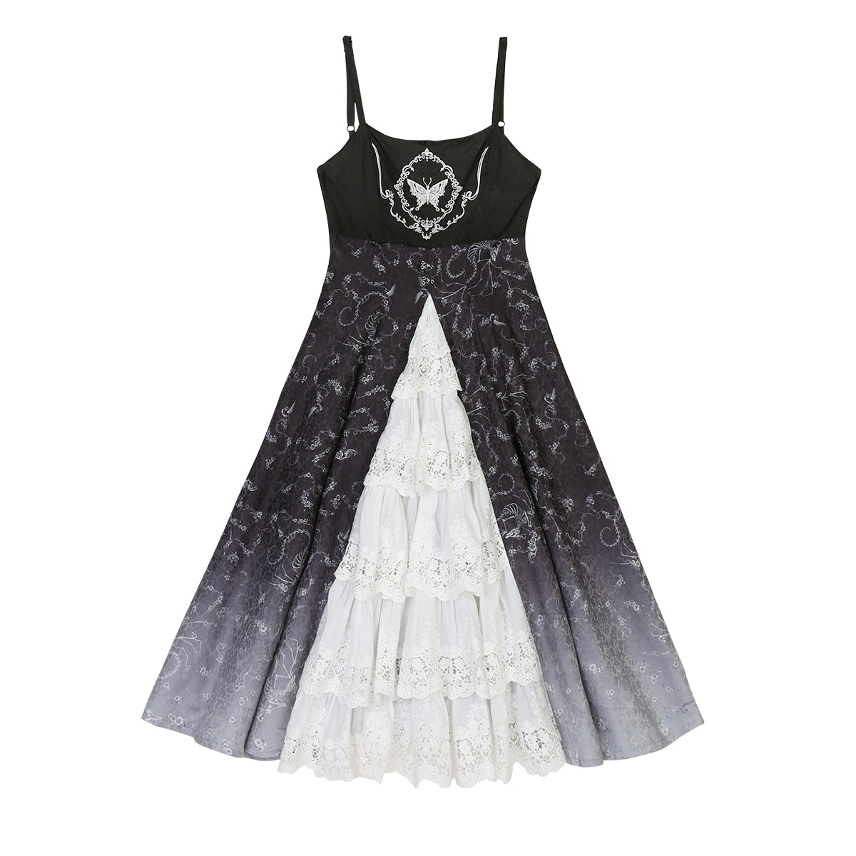 Dark Lolita Long Sleeve Sundress Set