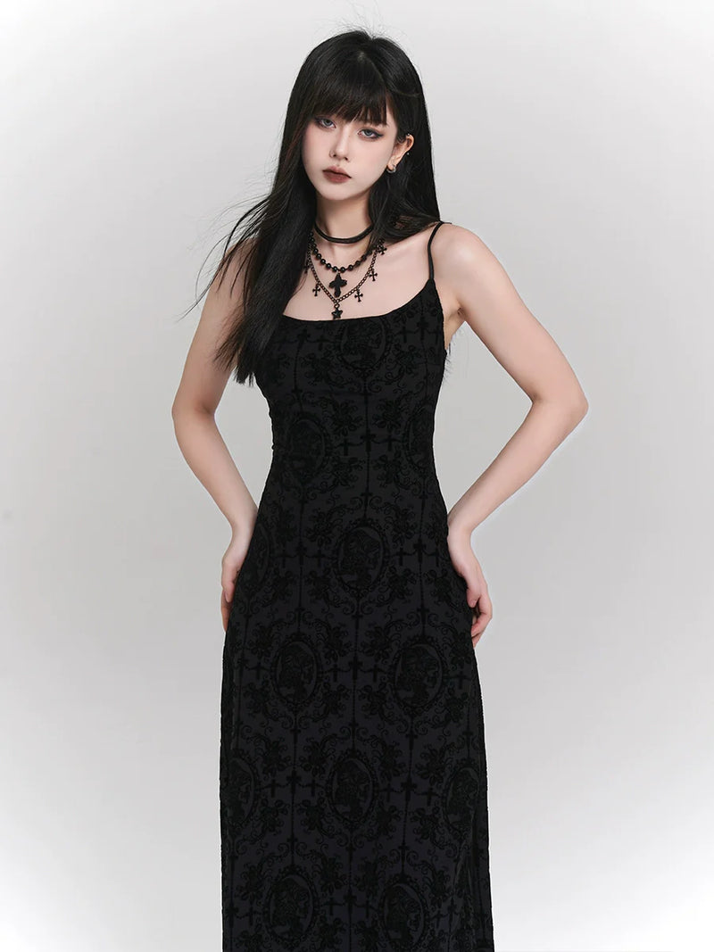 Ghost Girl Dark Summer Long Camisole Dress