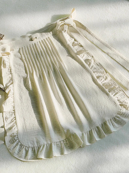 French Girly Retro Dress + Apron + Head Scarf