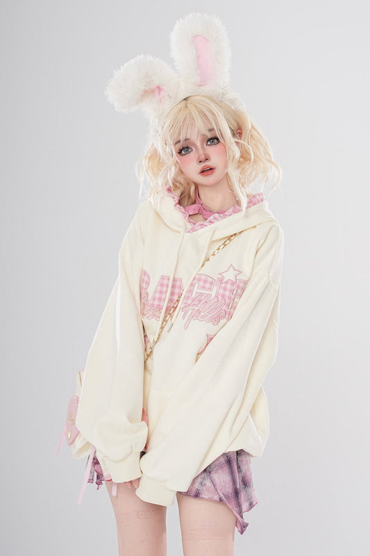 Retro Fleece Hooded Top Set