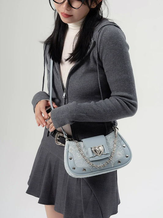 Galaxy Girl Retro Denim Bag