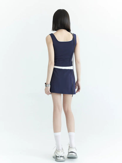 Sports Vest + Shorts + Skirt