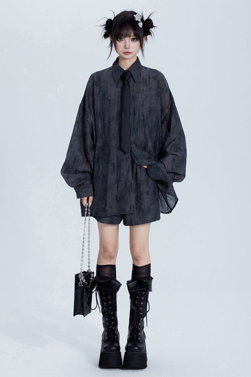 Summer Tencel Shirt & Shorts Set