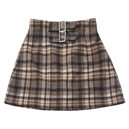 Simple Coffee Sweatshirt and Skirt Set